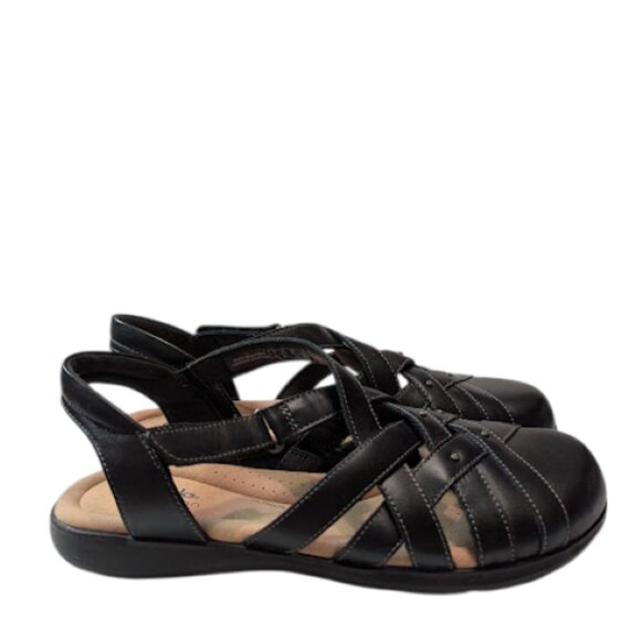 Clarks Crisscross Straps Comfort Elizabelle Sea Fisherman Sandals Size 9.5  NWOB - Picture 2 of 9